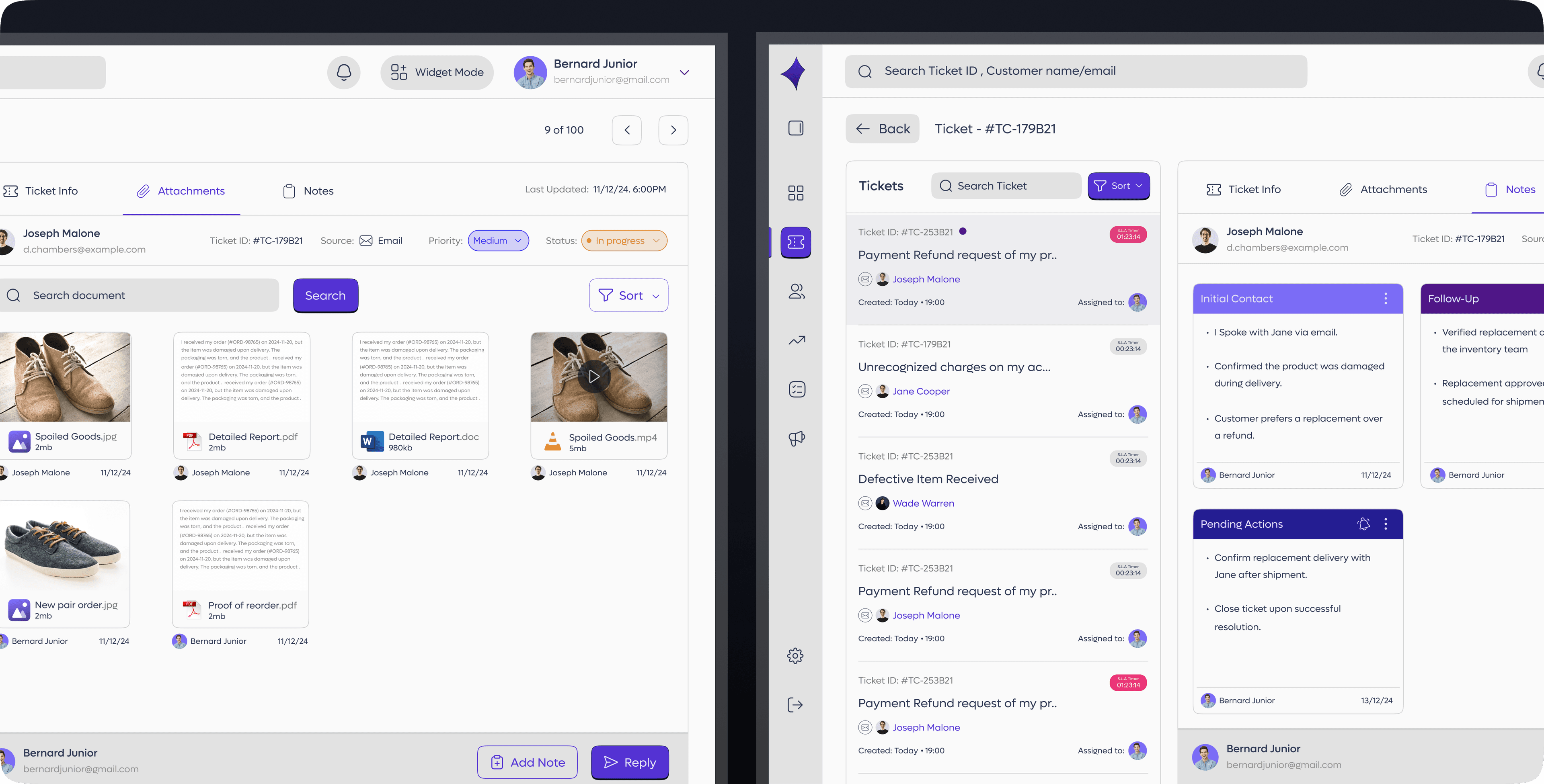 Customer Information Page